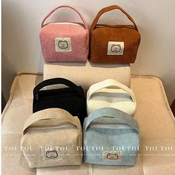 TBL~Tas Beruang Lucu/ Tas Make Up Mini Lucu Beruang Motif  Wanita Korean Style