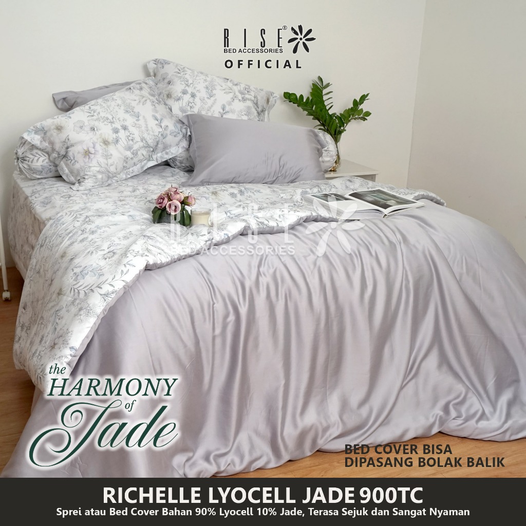 Rise Sprei Bahan Lyocell Jade 900TC Motif Richelle