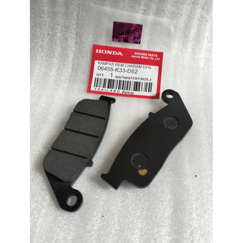 kampas rem cakram depan -06455-K33-D52-CBR 250 RR Thailand Versys 250 Inazuma