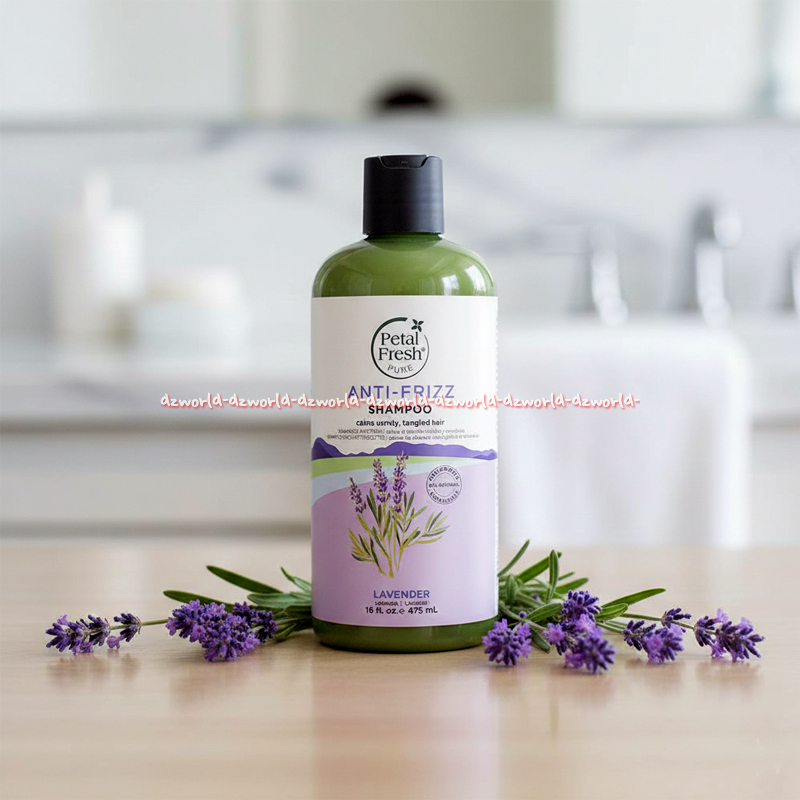 Petal Fresh 475ml Anti Frizz Shampoo Lavender Petalfresh Lafender Sampo Menghilangkan Kekeringan & K