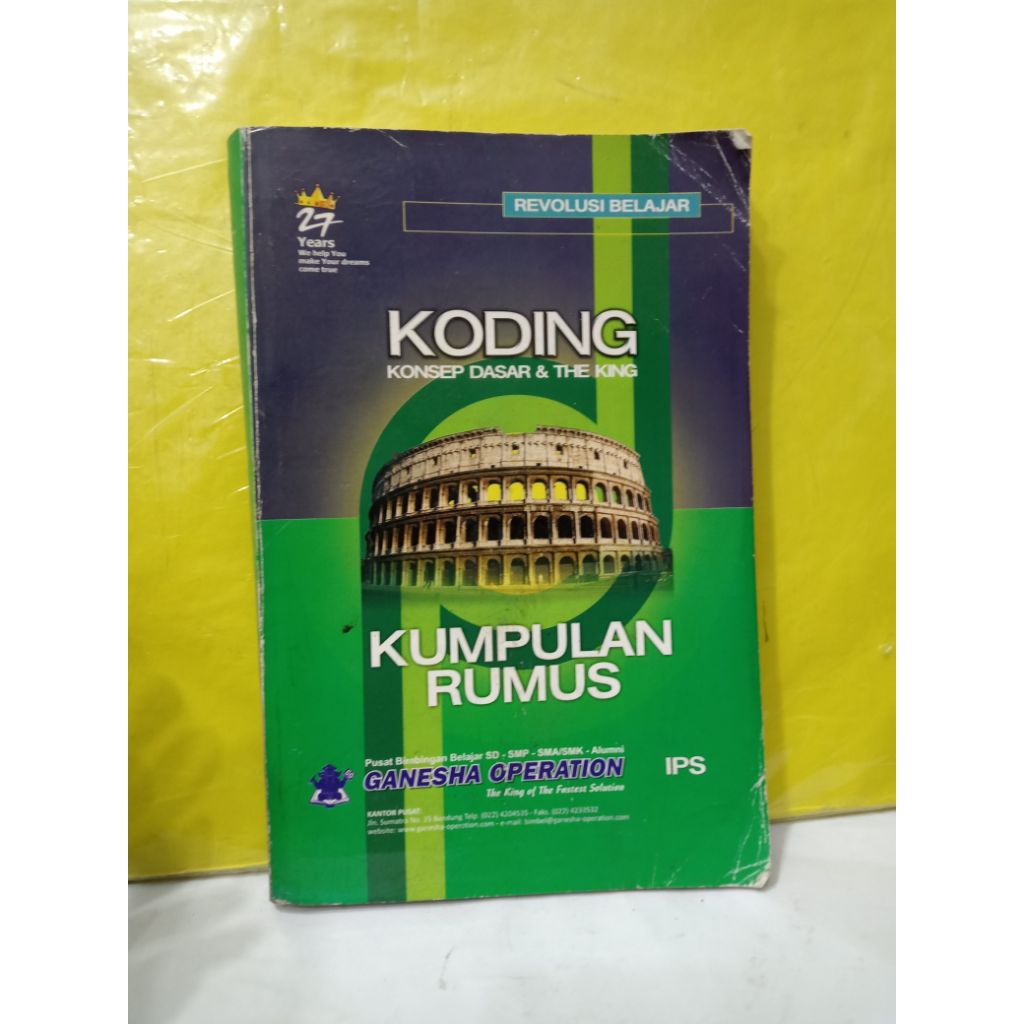 BUKU KODING KONSEP DASAR DAN THE KING KUMPULAN RUMUS IPS