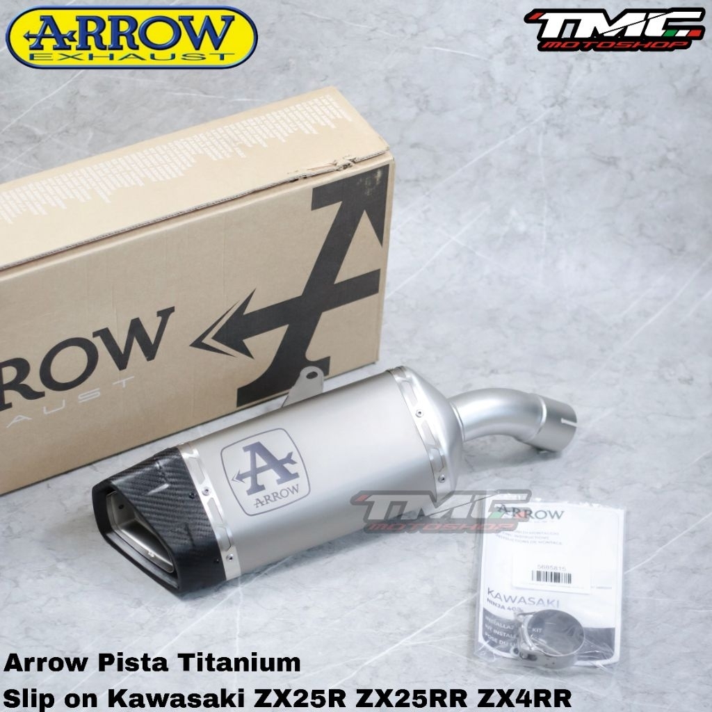 Knalpot slip on ZX25 ZX25R ZX25RR ZX4RR Arrow Pista