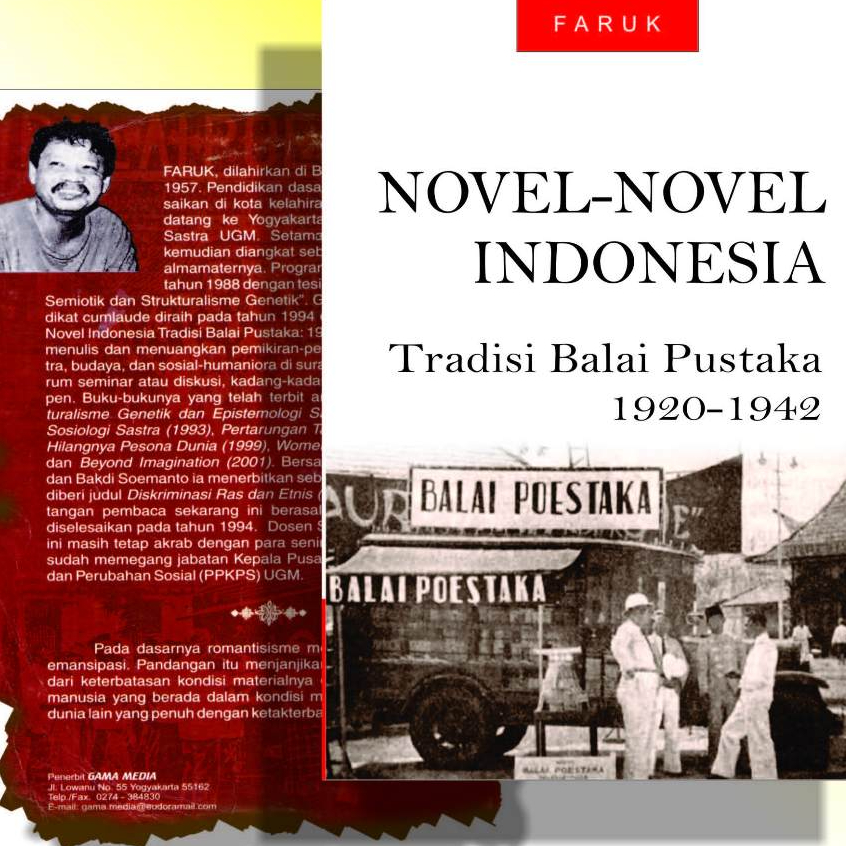 Buku Novel-Novel Indonesia-Tradisi Balai Pustaka 1920--1942.