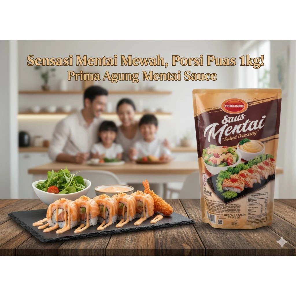 Saus Mentai Prima Agung 1KG Pedas Kaya Rasa