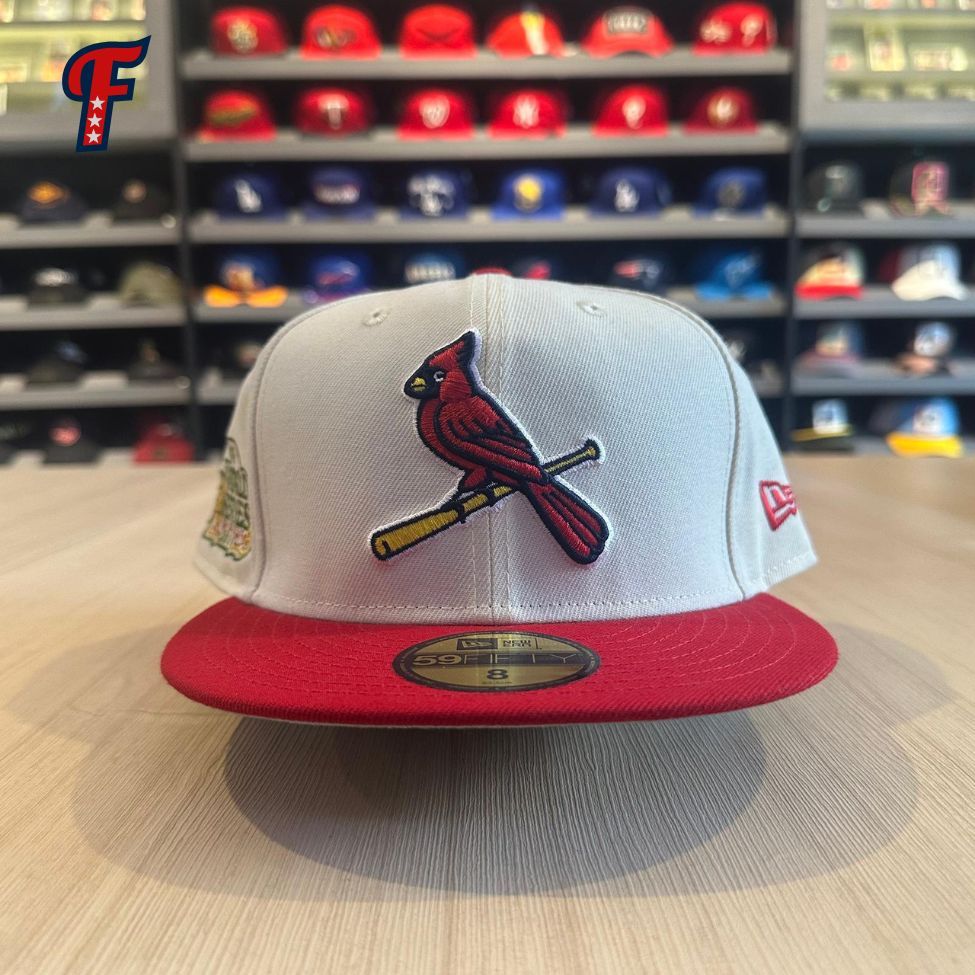 Topi New Era MLB St Saint Louis Cardinals World Series Patch 595FIFTY Baseball Fitted hat Original