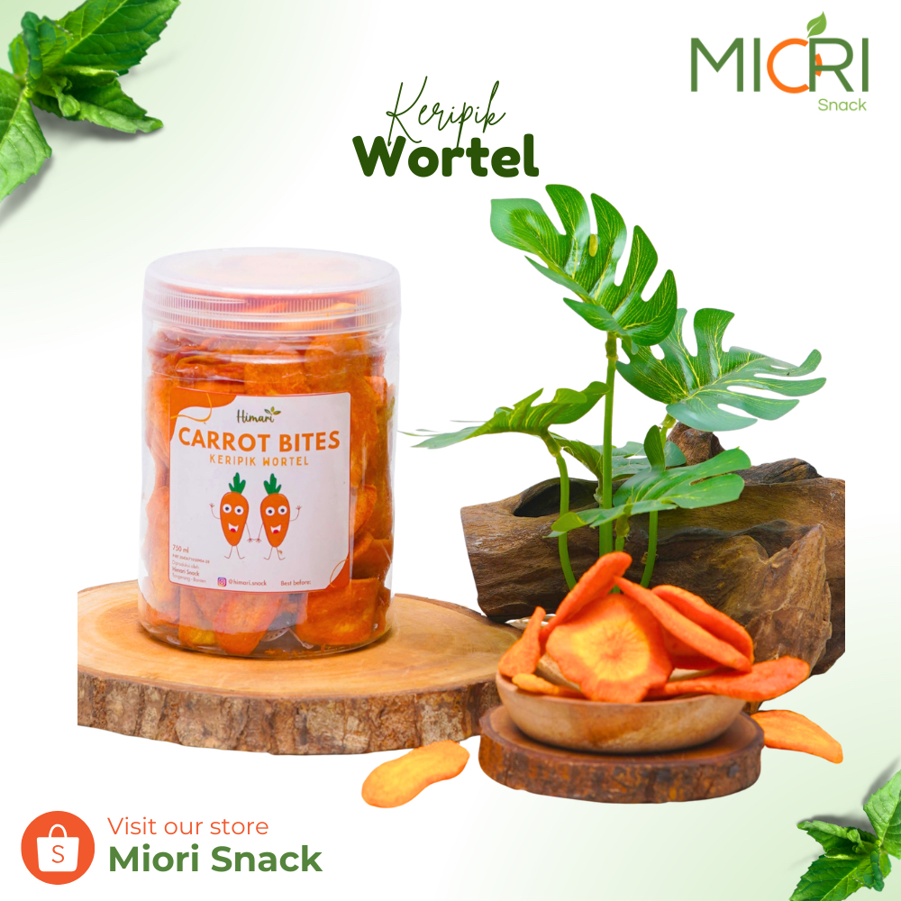 Miori Keripik Sayur Wortel Kering Cemilan Sehat / Keripik Wortel