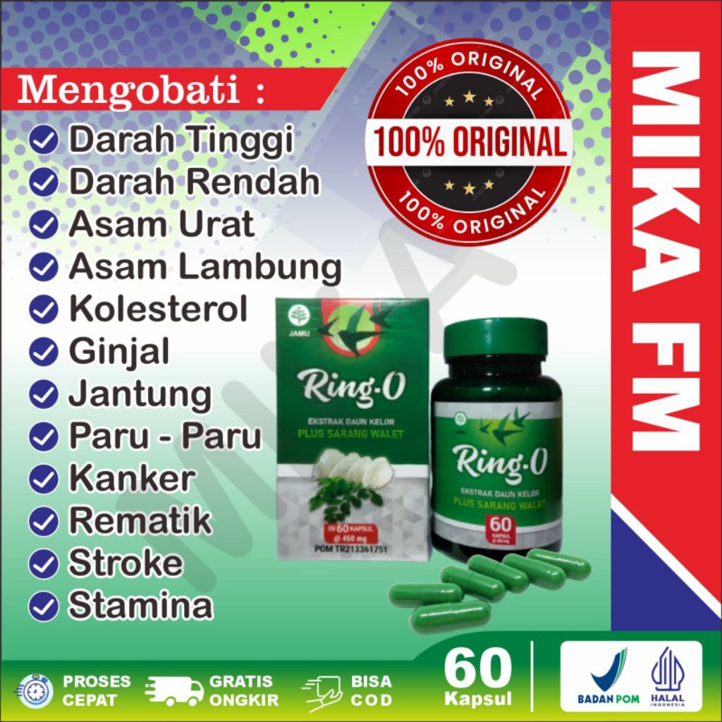 Herbal Ring-O Sarang walet Untuk Kesehatan| jantung, ginjal paru-paru dan Stamina