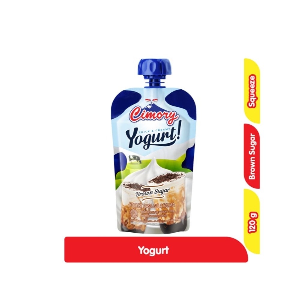 Cimory Yogurt Squeeze Brown Sugar 120 g