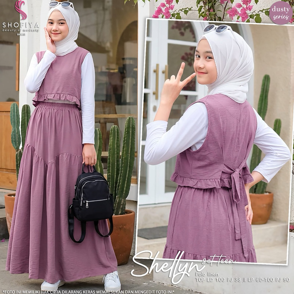 GAMIS SET ROK OUTER ANAK REMAJA PEREMPUAN ORI SHOFIYA TEEN