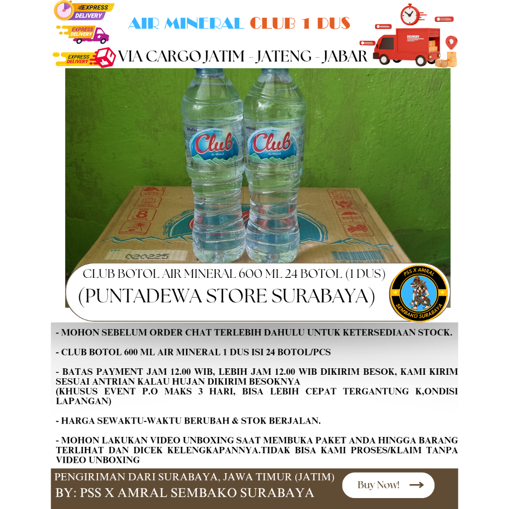 AIR MINERAL CLUB BOTOL 600ML