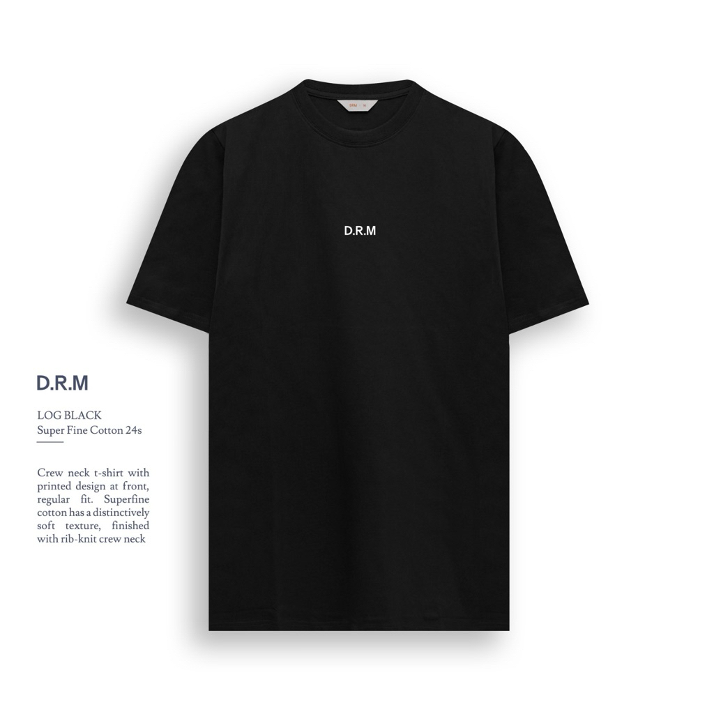 TSHIRT LOG BLACK | KAOS DRM | DRM WEAR ORIGINAL.