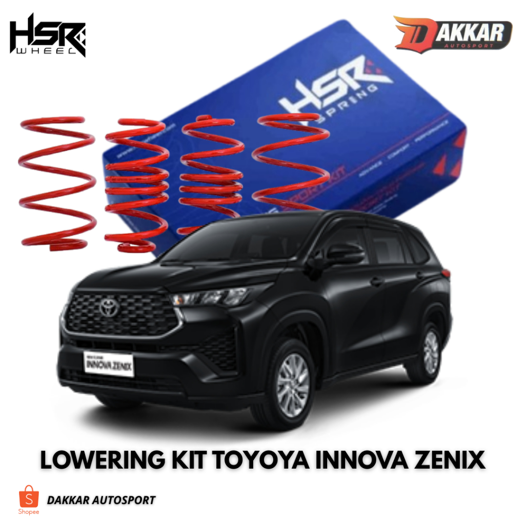 1SET LOWERING KIT PER CEPER ORI HSR UNTUK INNOVA ZENIX PER CEPER BUAT HARIAN MERK HSR