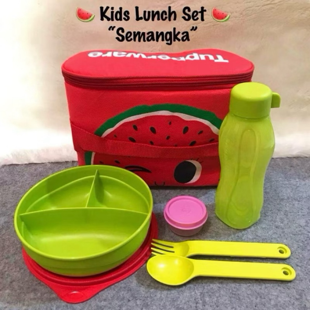 set tempat makan tupperware