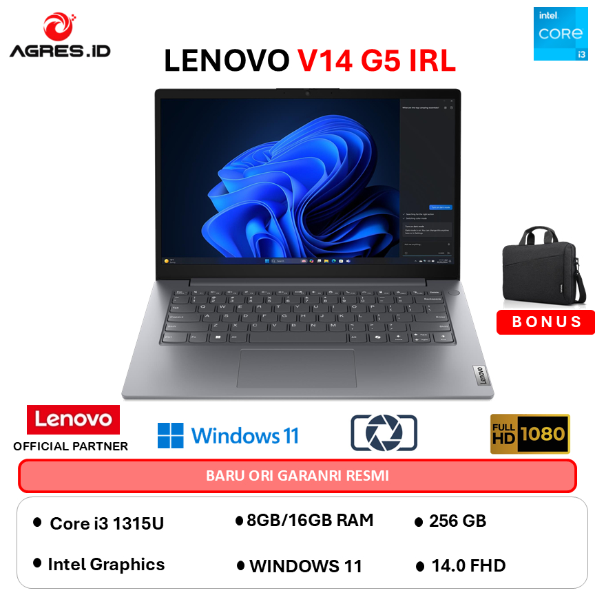 Lenovo V14 G5 IRL CORE I3 1315 - RAM 16GB 256GB WINDOWS 11 14.0FHD-7AID