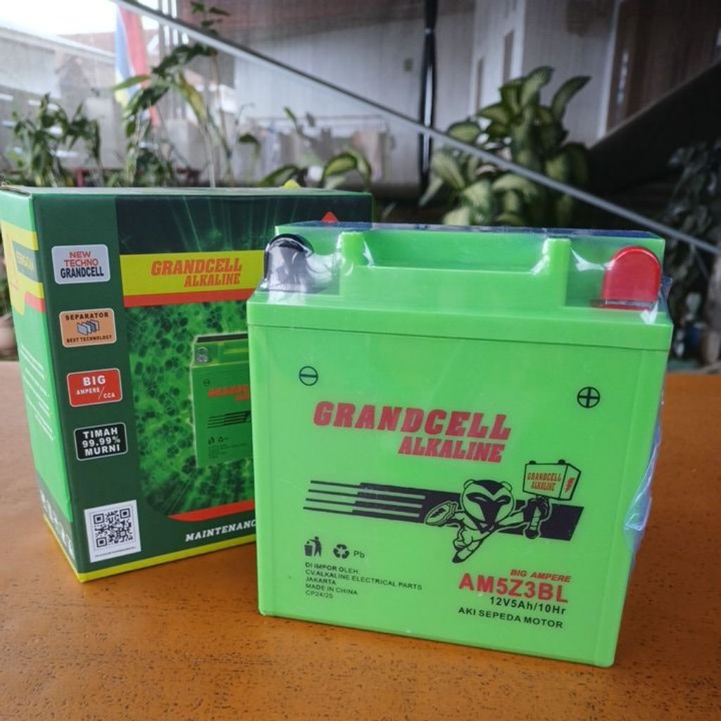 Aki Alkaline Grandcell AM5Z3BL 100% Original Full Aki Kering Motor