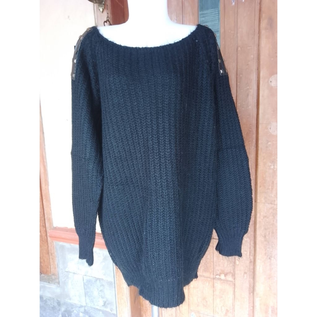 (arinajshop) SWEATER RAJUT BULU-BULU PRELOVED