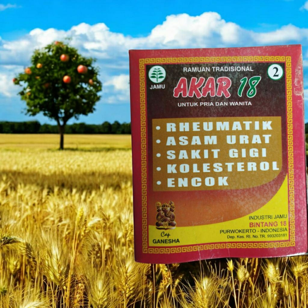 AKAR 18Mengatasi rematik,asam urat,sakit gigi,kolesterol,encok