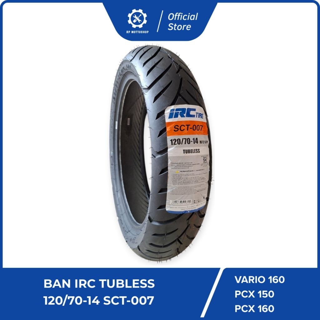 IRC Ban Tubles 120/70-14 Pcx150 Vario160