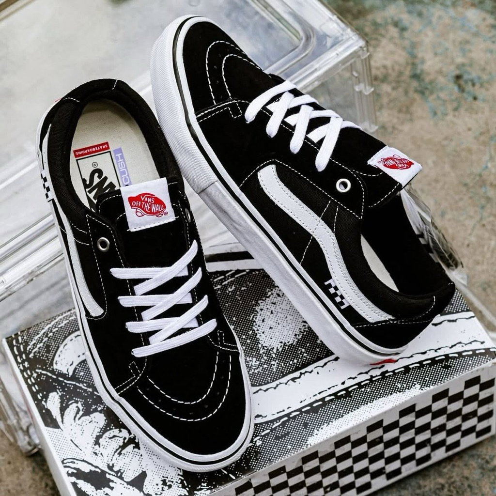 [SALE] SK8 LOW PRO SKATE BLACK WHITE 100% ORIGINAL