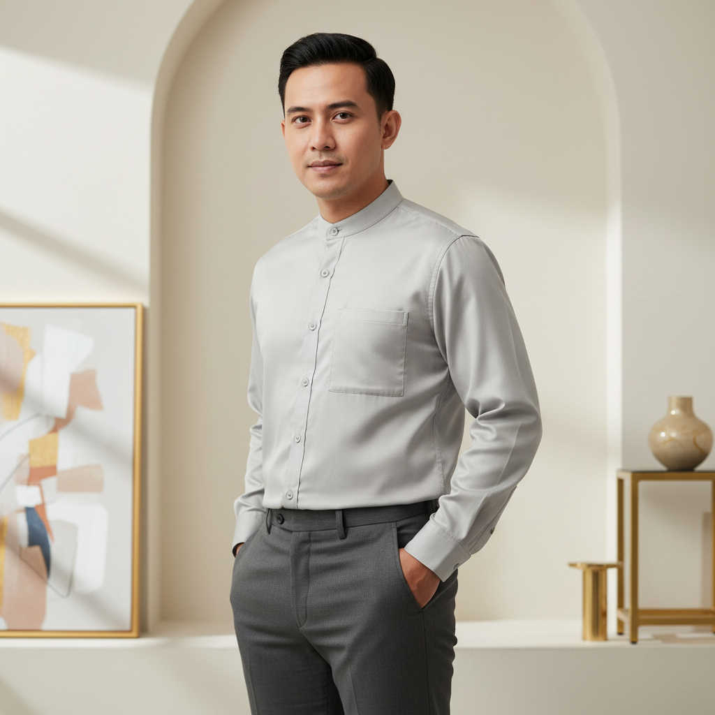 Firsthand Koko Ascetic Pria Lengan Panjang Cream