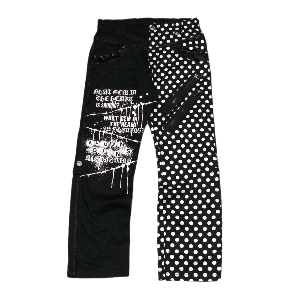 Algonquins punk studed pants / japanese brand punk studed pants