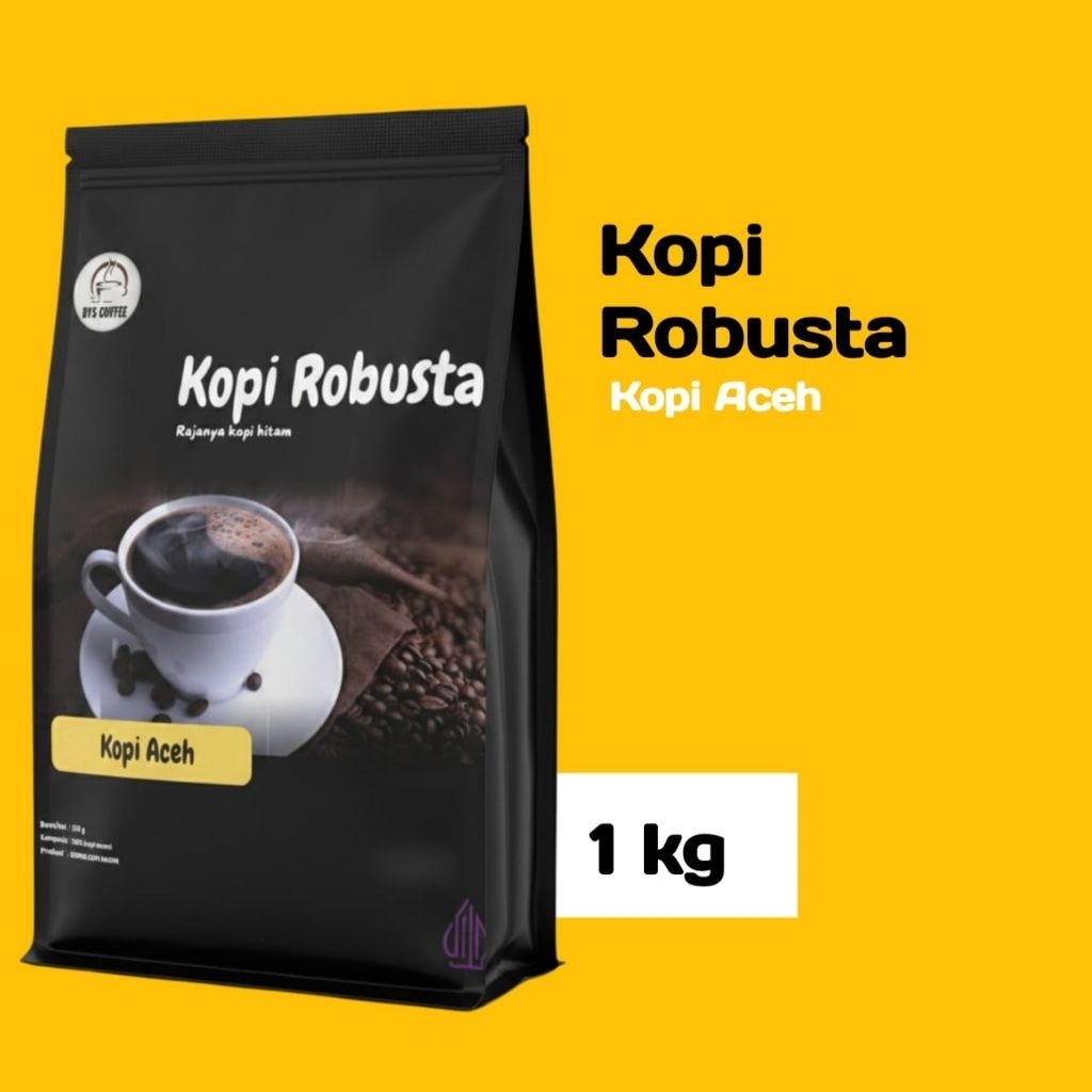 Kopi Robusta Gayo Aceh, Kopi Hitam 1kg