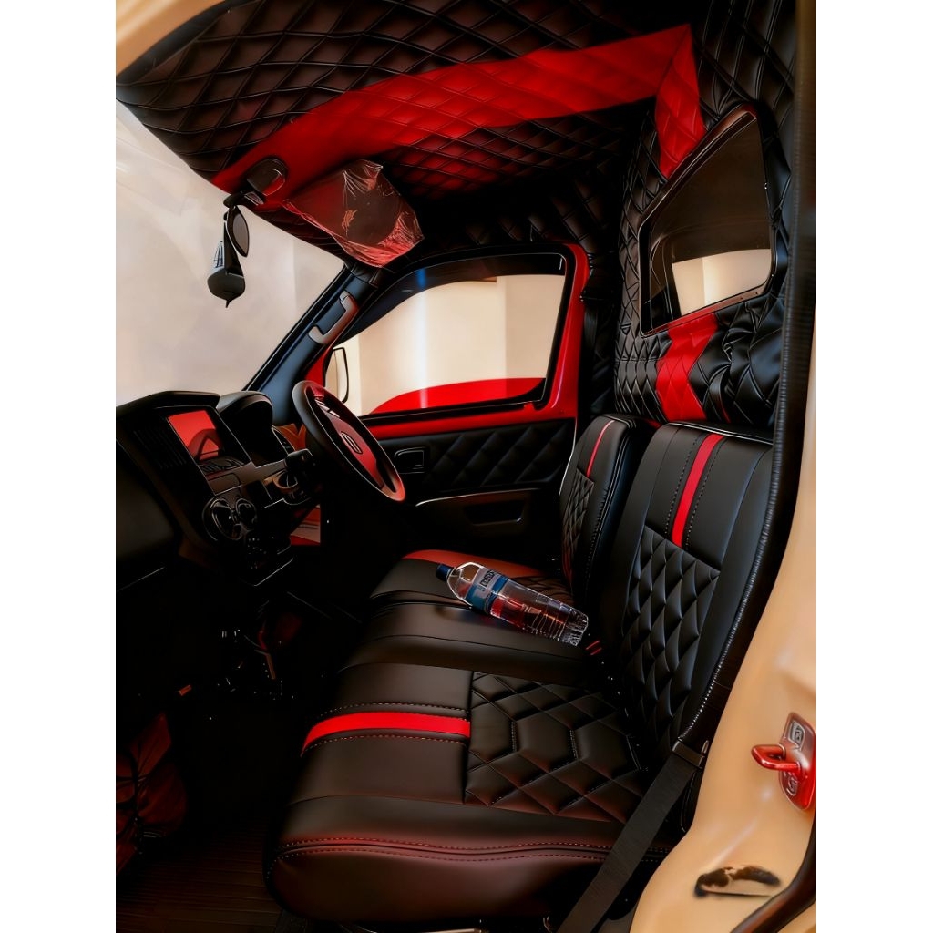 paket fullset pelapon kabin doortrim dan cover jok buat mobil pick up grandmax carry Futura L300 Mit