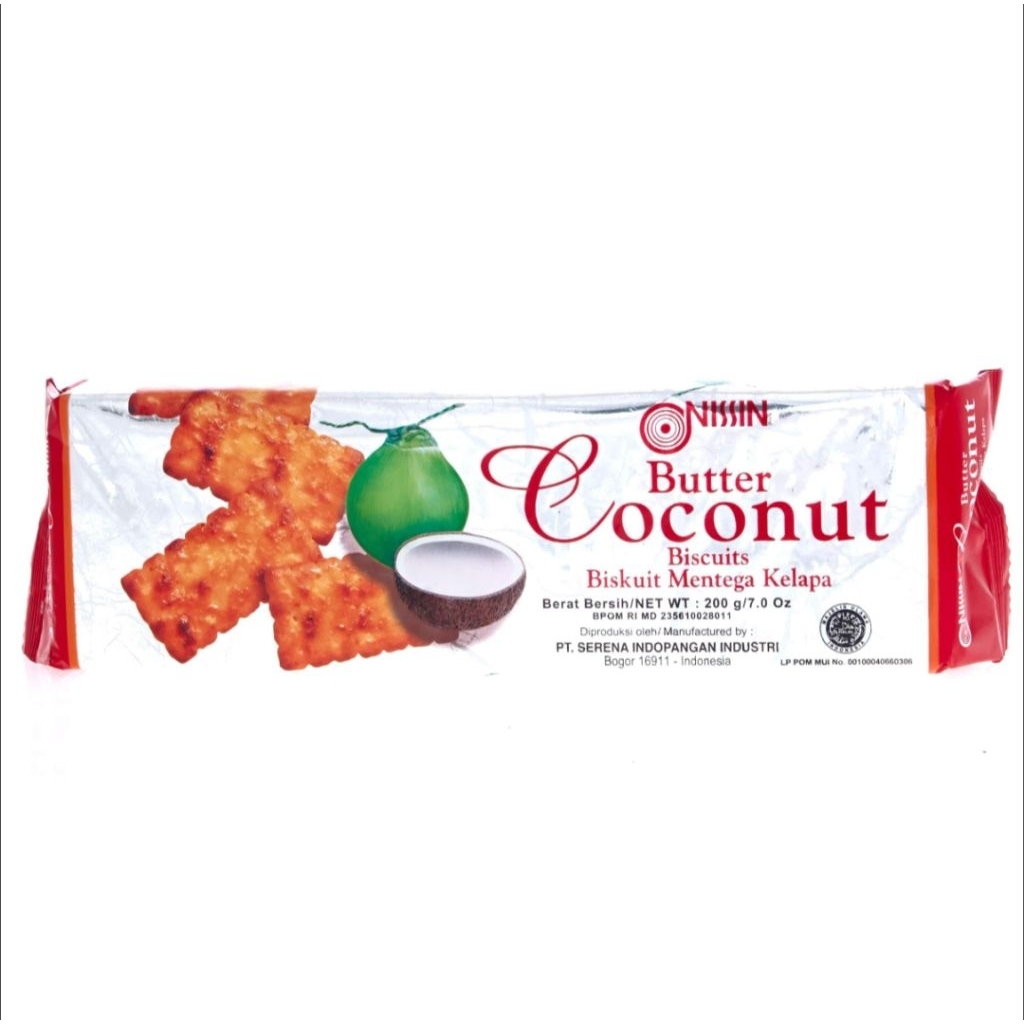 Nissin Biskuit Butter Coconut 200 g