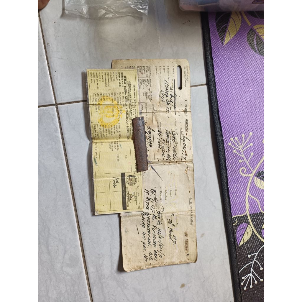 surat cb 100 tahun 1971