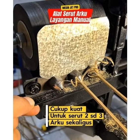 Alat serutan serut bambu arku layangan ruji sangkar tusuk sate semi otomatis