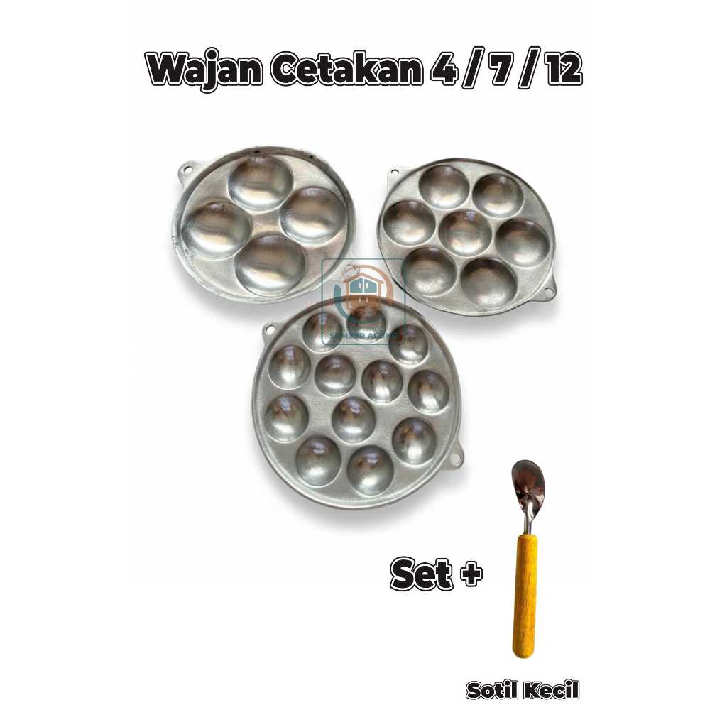 Wajan Cetakan Telur / Baklor / Maklor / Wajan Cetakan Kue Cubit Anti Karat dan Anti Lengket