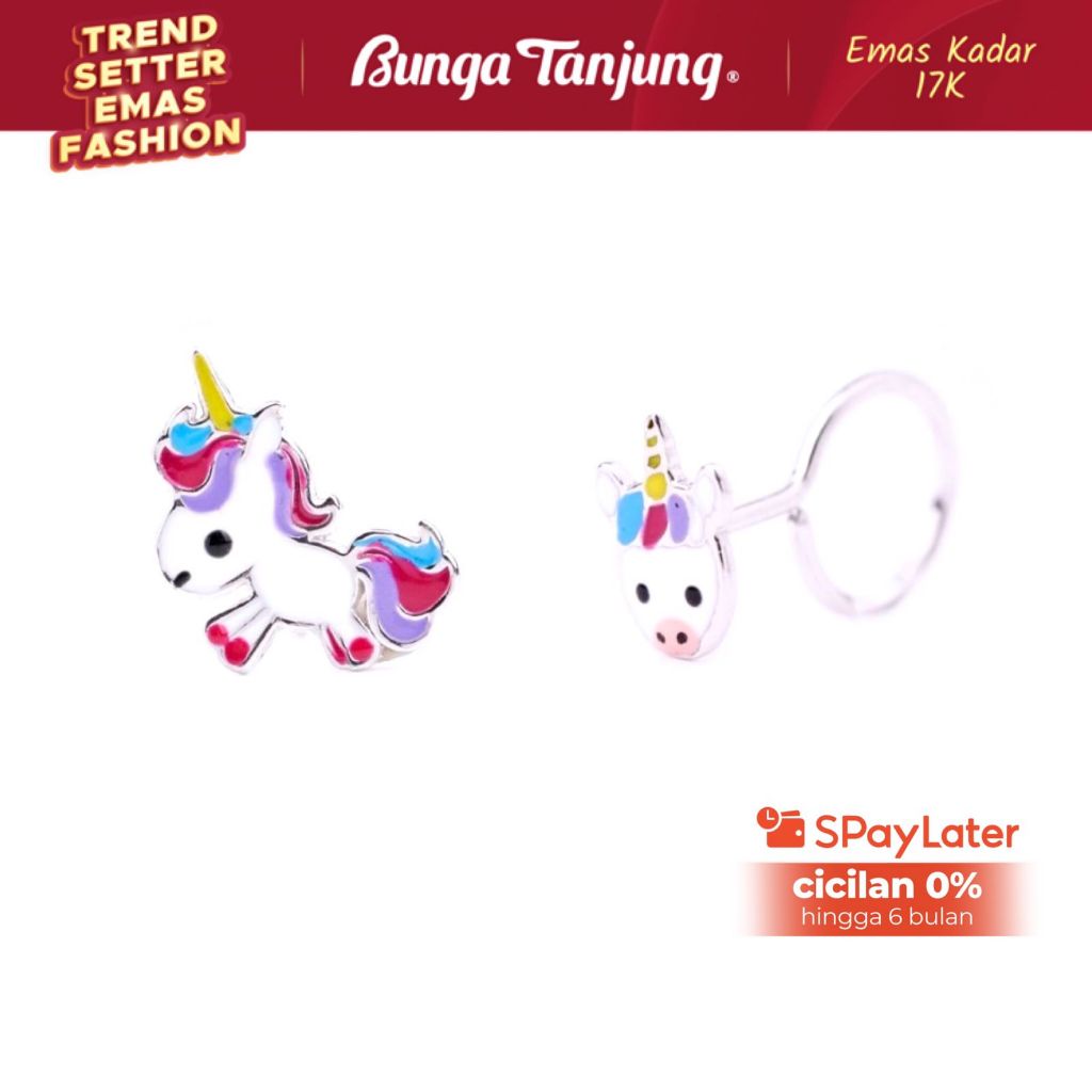 ANTING ANAK TOGE UNICORN - EMAS 17K - BUNGA TANJUNG GOLD