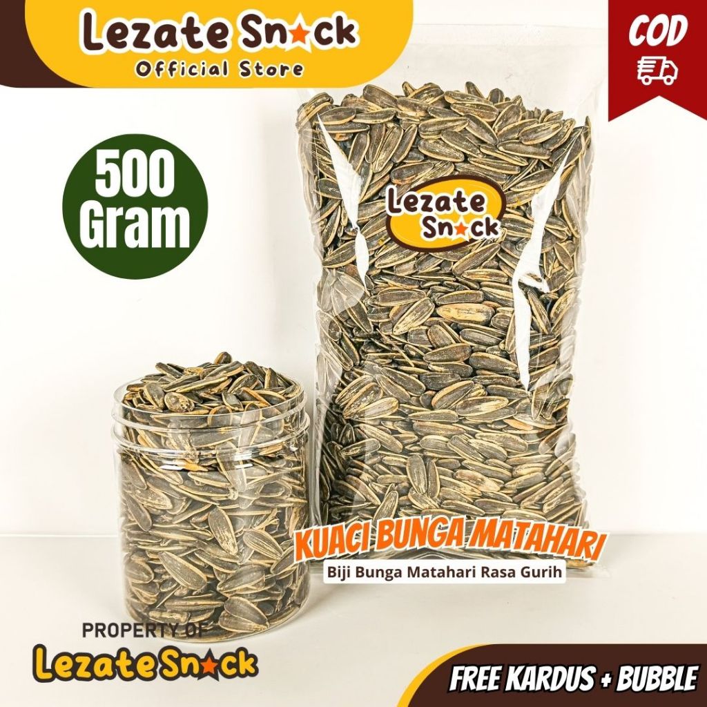 Sedap Snack - Kuaci Bunga Matahari Kiloan 500gr Murah Kuaci Bunga Matahari Original Kiloan Kuaci Reb