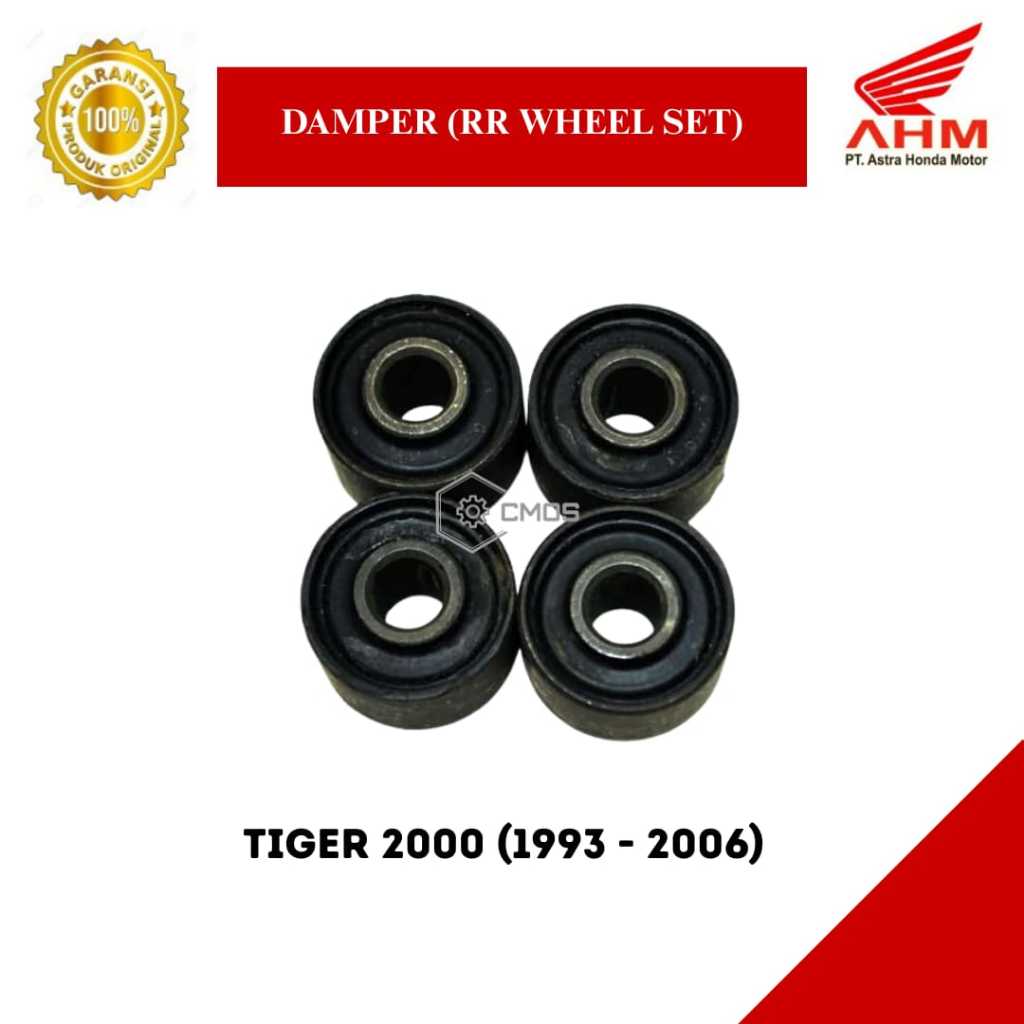 AHM 41241-KB4-006 Bush Karet Tromol (Damper RR Wheel Set) Tiger 2000 1993 - 2006 Original Lebih Awet