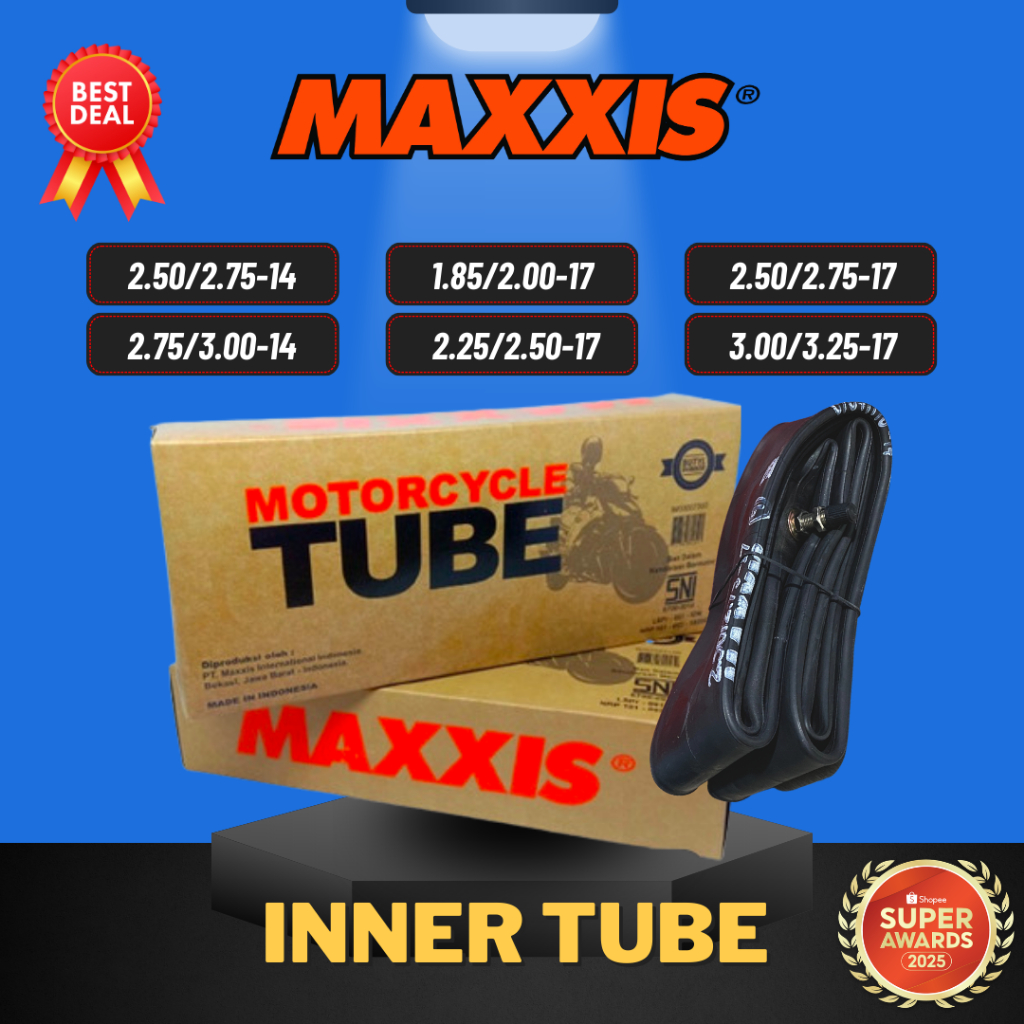 [READY COD] BAN DALAM MAXXIS / BAN DALAM MOTOR / BAN DALAM RING 14 / BAN DALAM RING 17 (PILIH UKURAN