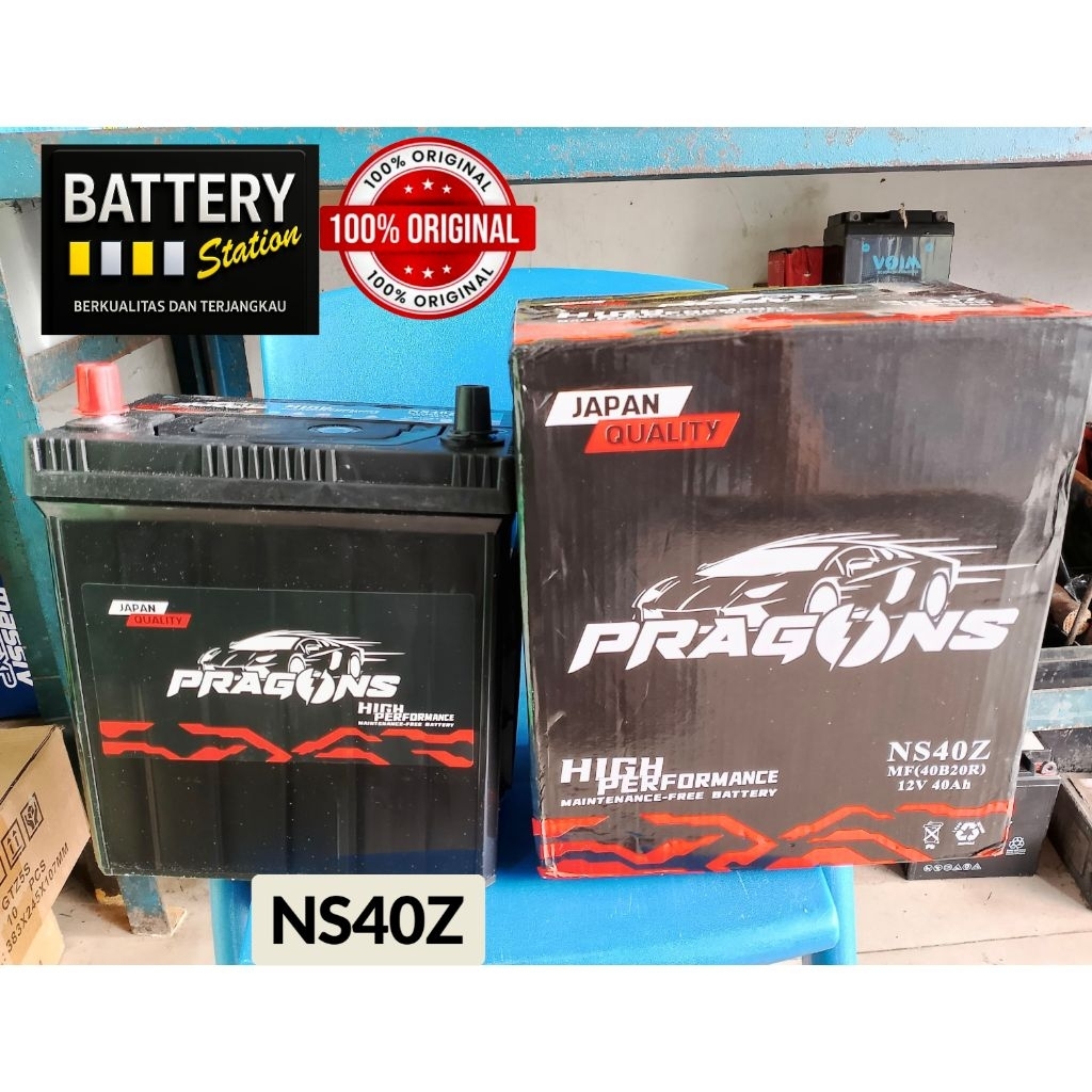 Aki kering PRAGONS MF NS40Z 12volt 40ampere terios, granmax, luxio, espass, kio new visto