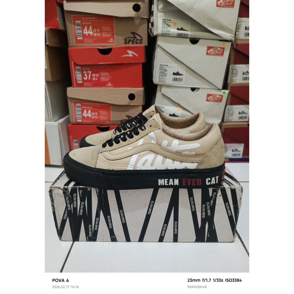 VANS X PATTA OLDSKOOL VLT LX ALMOND BUFF/BLACK