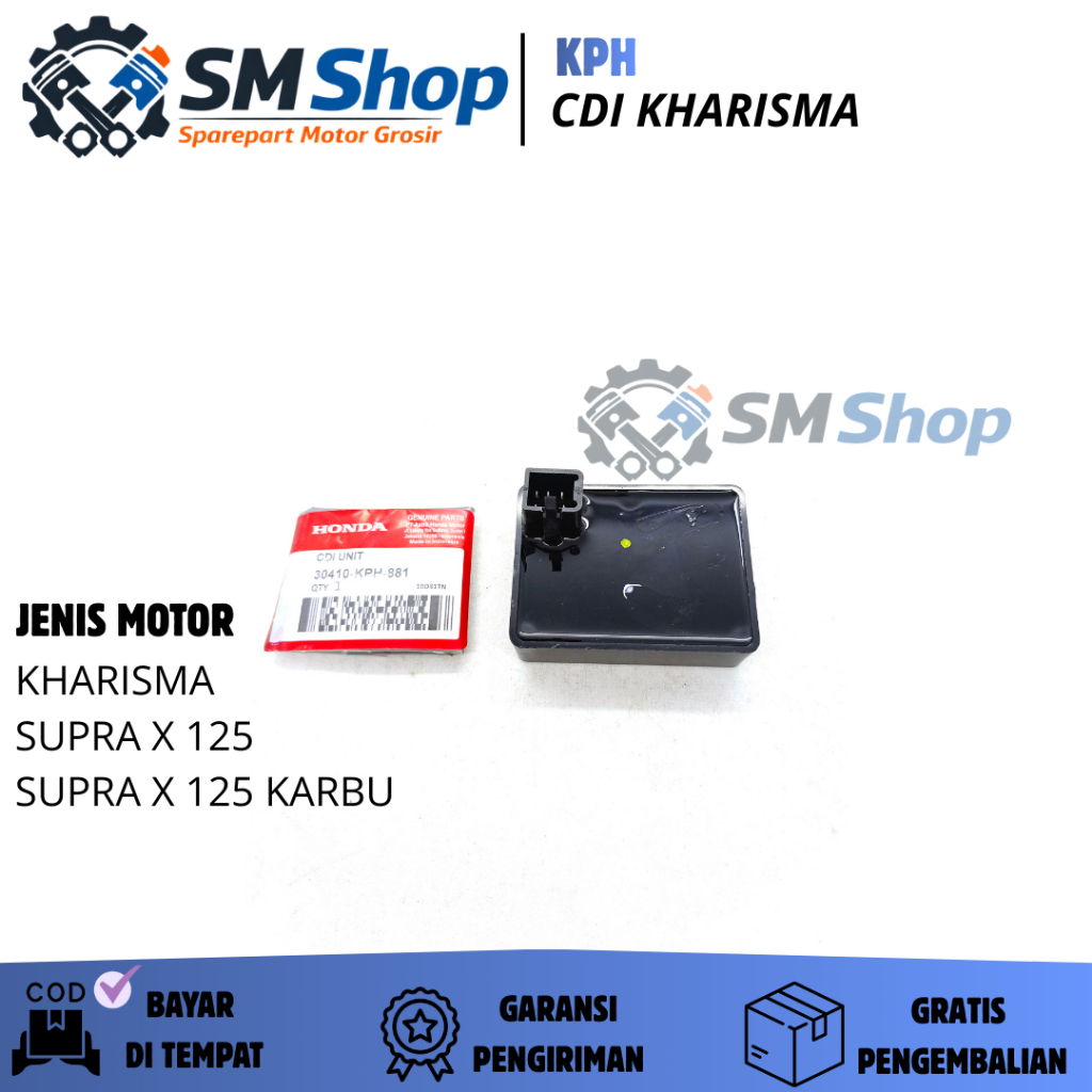 (KPH) CDI UNIT HONDA KHARISMA, SUPRA X 125, SUPRA X 125 KARBU/ CEDIAI/ CDI/ CDI ECU/ CDI UNIT COMP