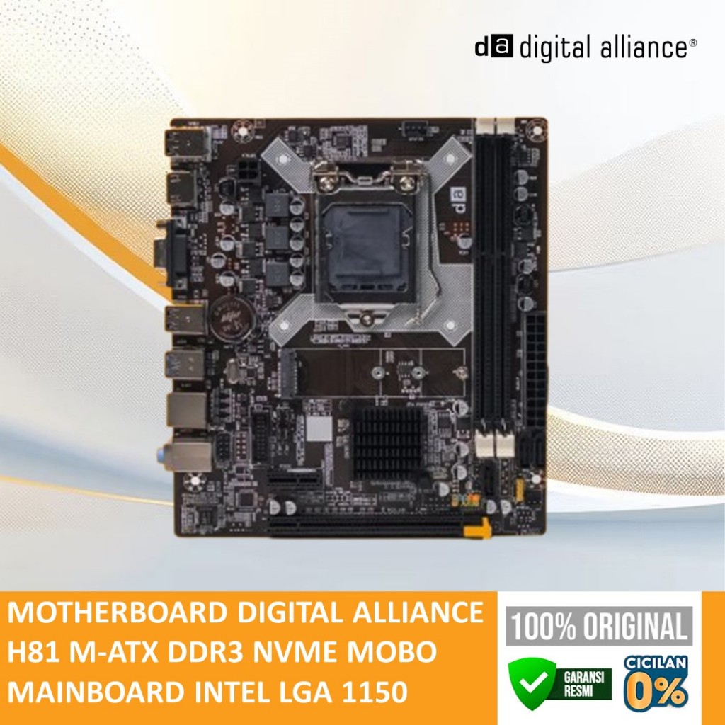 Motherboard Intel H81 Micro-ATX DDR3 NVMe LGA 1150