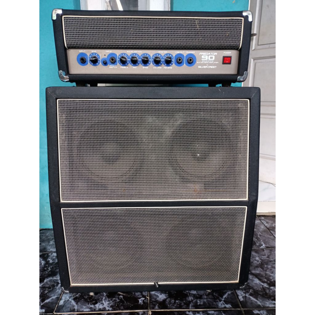 amply head cabinet silver crest