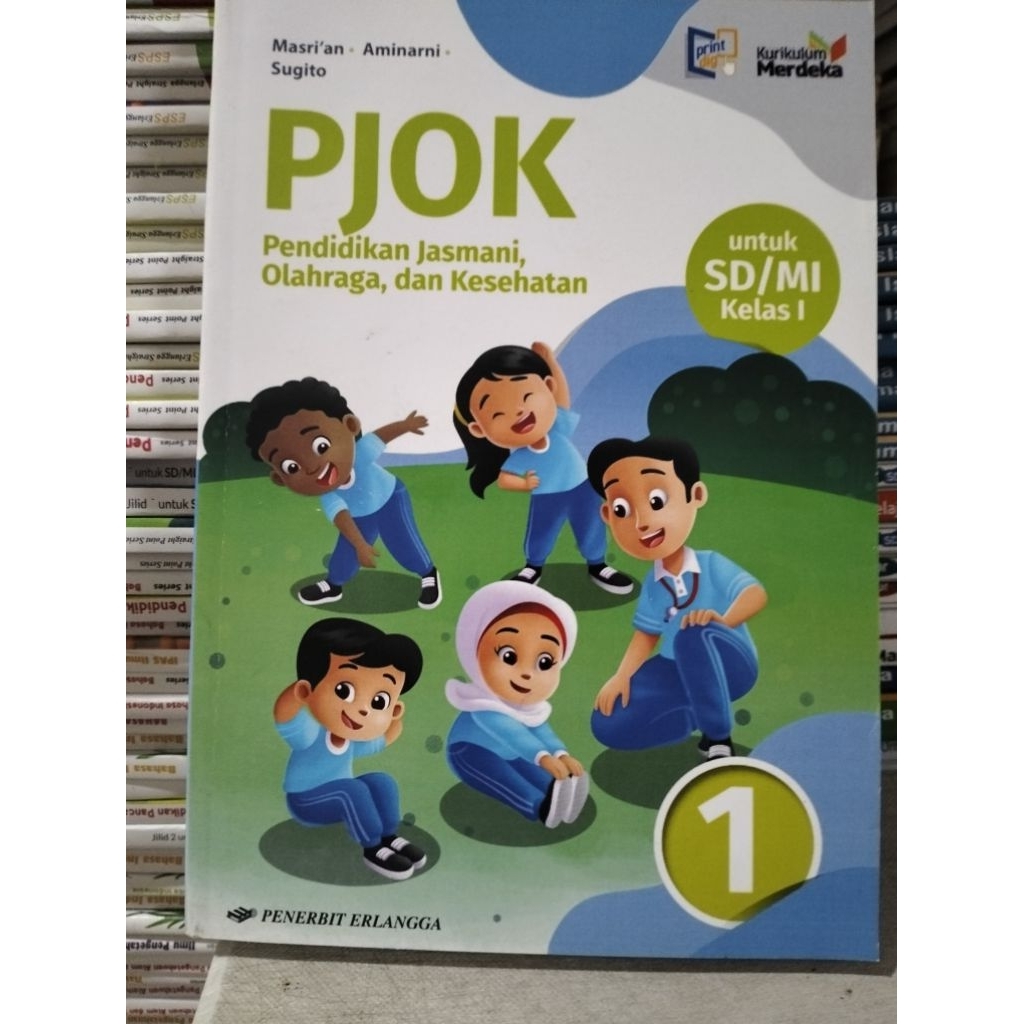 buku PJOK kelas 1 SD Erlangga