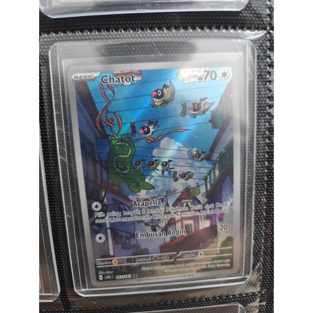 Kartu Pokemon Chatot AR Art Rare Original