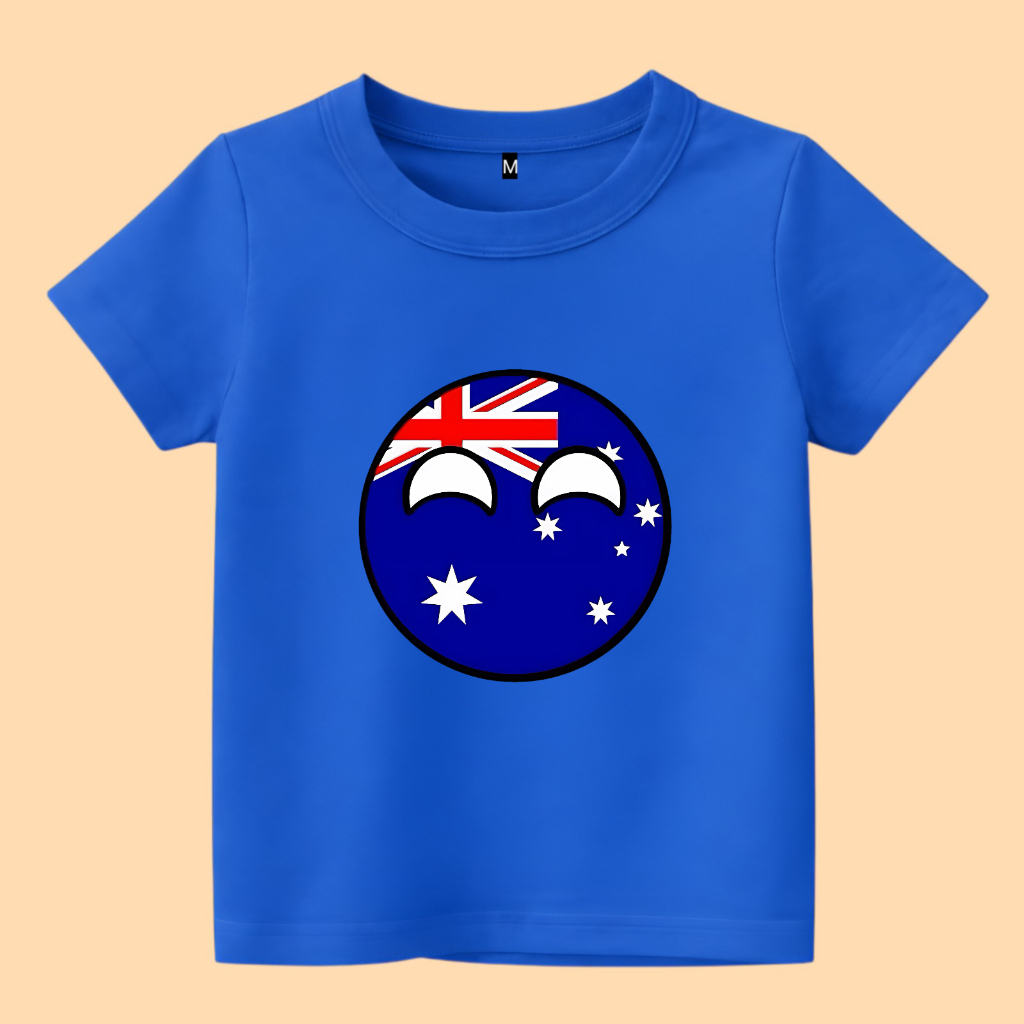baju kaos anak country balls Australia ball