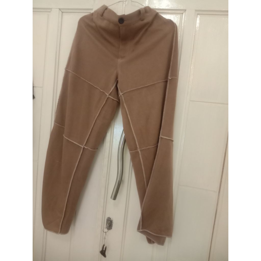 Celana kulot coklat dgn motif unik(like new) koleksi pribadi bukan thrift