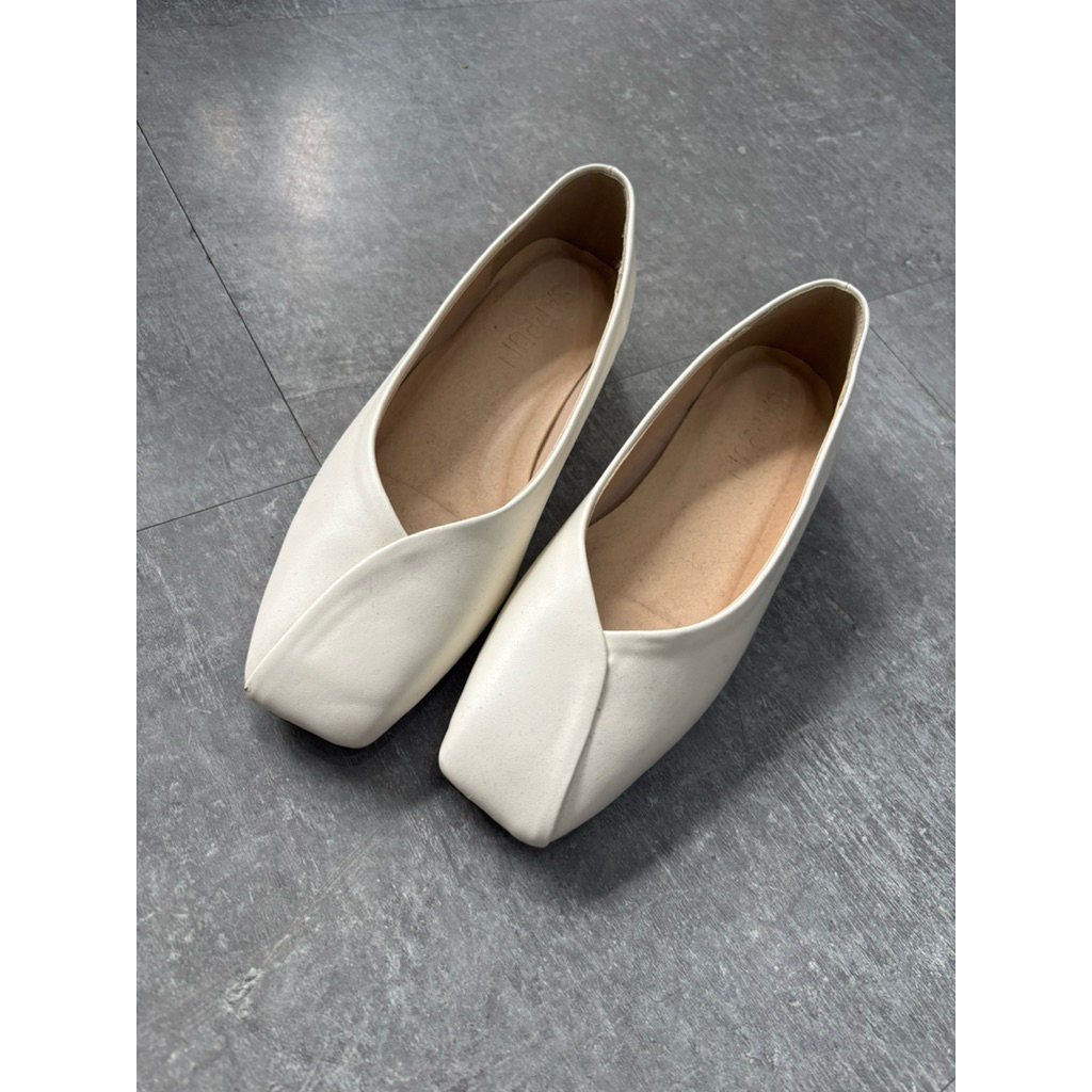 Sappun Della Square Flat Shoes 2cm