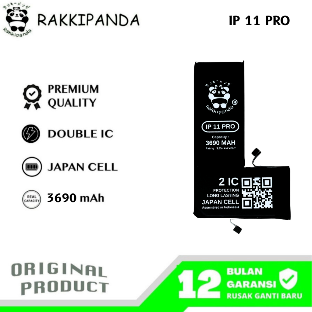 RakkiPanda - Ip 11 Pro Batre Batrai Baterai