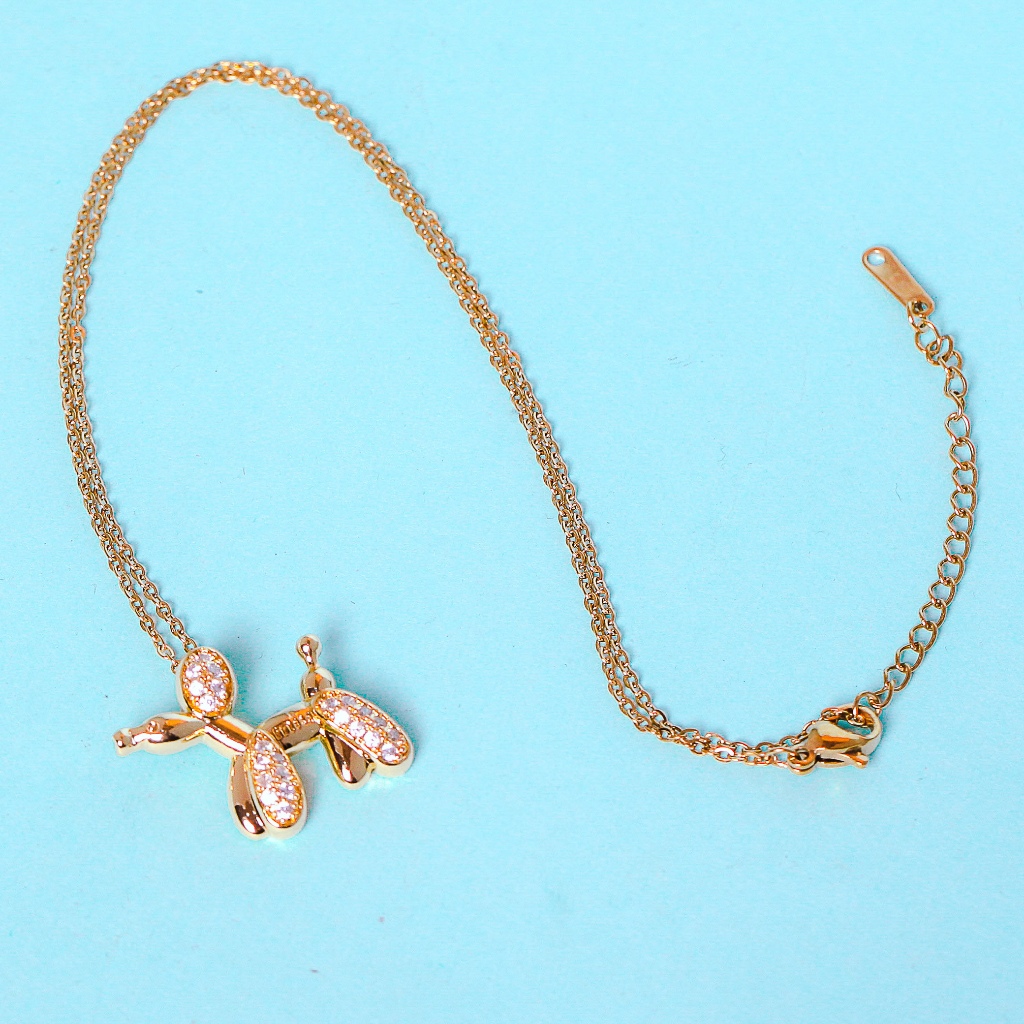 Eka Swasa x Sade Jewelry - Kalung Titanium Wanita Gold Plated 18k YKL04