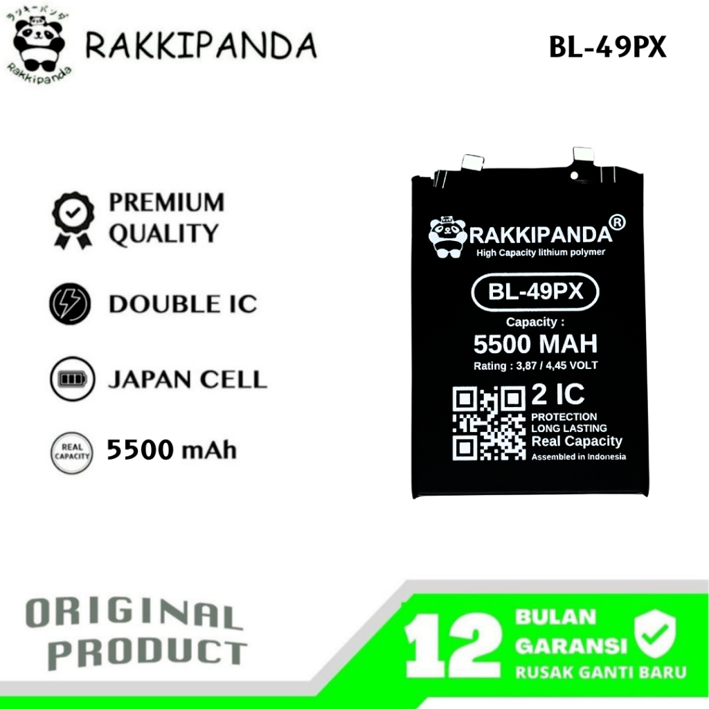 RakkiPanda - BL-49PX Infinix Note 30 Pro X678B / GT 10 Pro X6739 / Zero 30 4G / Zero 30 5G Batre Bat