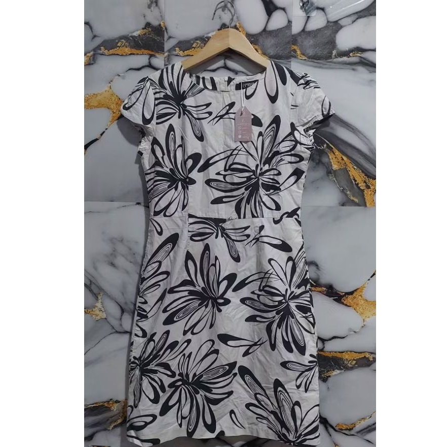 EPRISE MINI DRESS KATUN BUNGA VINTAGE FULL FURING