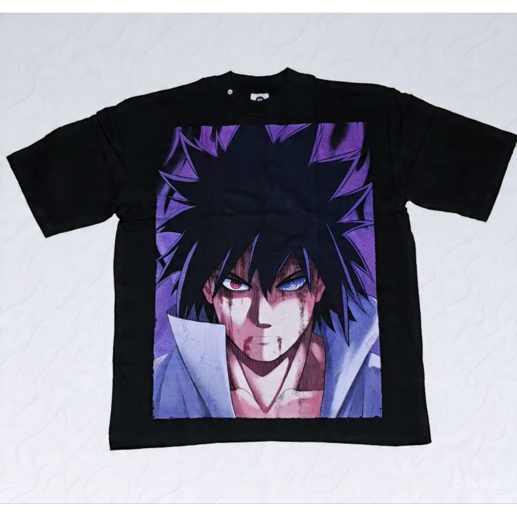 Kaos Bootleg Anime Naruto Shippuden - Uchiha Sasuke